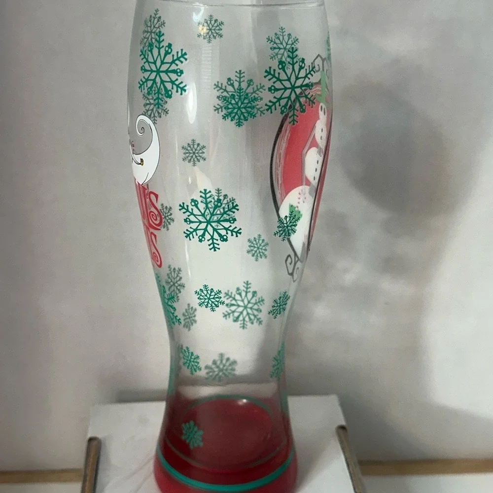 Disney Nightmare Before Christmas Snowman Jack Glass Goblet 26oz 25 Years 2018‎